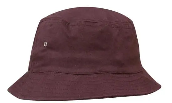 Headwear Bucket Hat With Sandwich Trim Brushed Heavy Sports Twill *no Sandwich* X12 - City Workwear